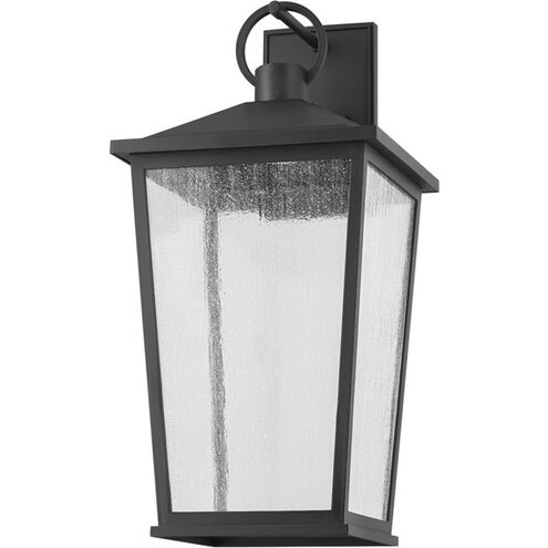 Soren 1 Light 20 inch Textured Black Outdoor Wall Sconce