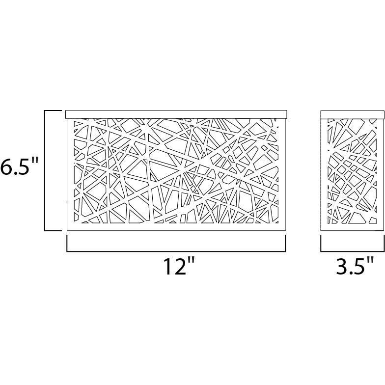 Inca LED LED 6.5 inch Polished Chrome Outdoor Wall Sconce