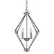 Signature 4 Light 20.5 inch Brushed Nickel Foyer Pendant Ceiling Light