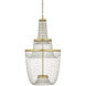 Mademoiselle LED 27.25 inch Contemporary Gold Leaf and Contemporary Gold Chandelier Ceiling Light, Grande