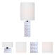 Delta 17 inch 60.00 watt White Table Lamp Portable Light