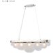 Zoetrope 5 Light 39.38 inch Polished Chrome with White Chandelier Ceiling Light