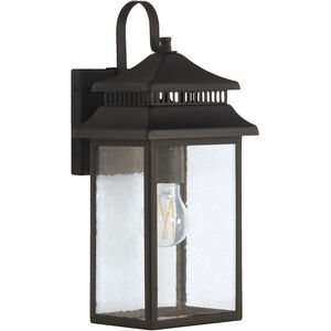 Crossbend 1 Light 15 inch Textured Black Outdoor Wall Mount in Textured Matte Black