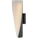 Vortex LED 15 inch Matte Black Outdoor Wall Light