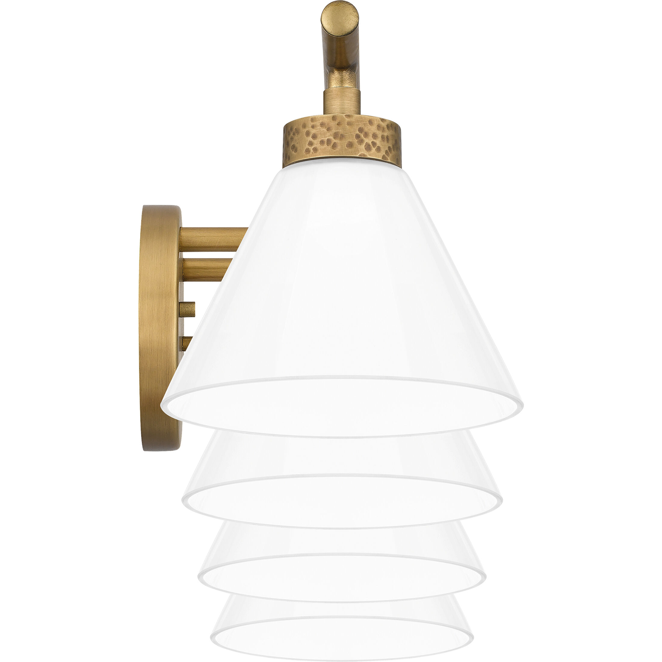 Ira 4 Light 32 inch Weathered Brass Bath Light Wall Light