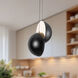 Void 15.75 inch Black Pendant Ceiling Light