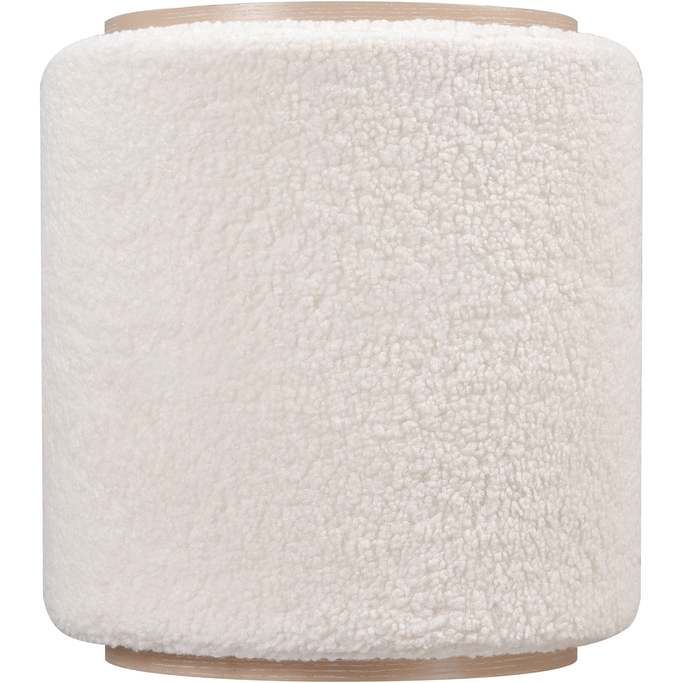 Marko 18.5 inch Light Oak with White Accent Stool