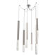 Axis XL LED 11 inch Metallic Beige Silver Swag Multi-Pendant Ceiling Light