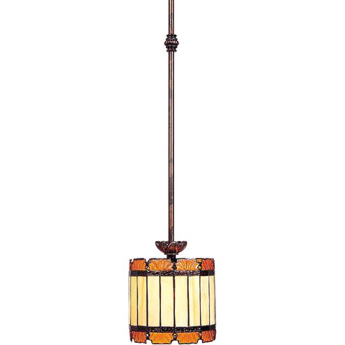 Julia Antique Bronze with Cream Mini Pendant Ceiling Light