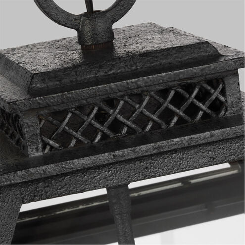 C&M by Chapman & Myers Falmouth 4 Light 12 inch Dark Weathered Zinc Outdoor Hanging Lantern