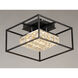 Zephyr LED 15.75 inch Black Flush Mount Ceiling Light