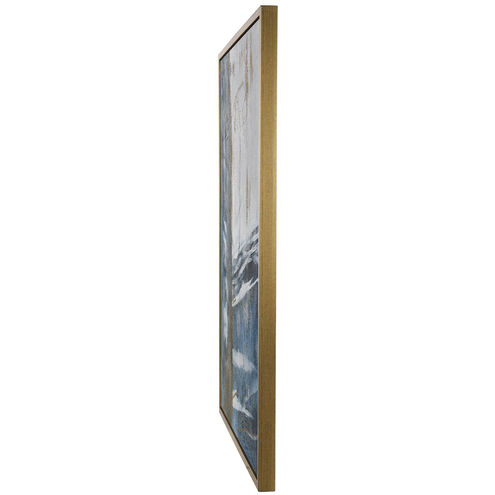 Cameron Blue and Yellow and Beige and Multicolor and Gold Wall Art