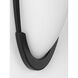 LED Etched Glass LED 6 inch Matte Black ADA Wall Sconce Wall Light, Progress LED