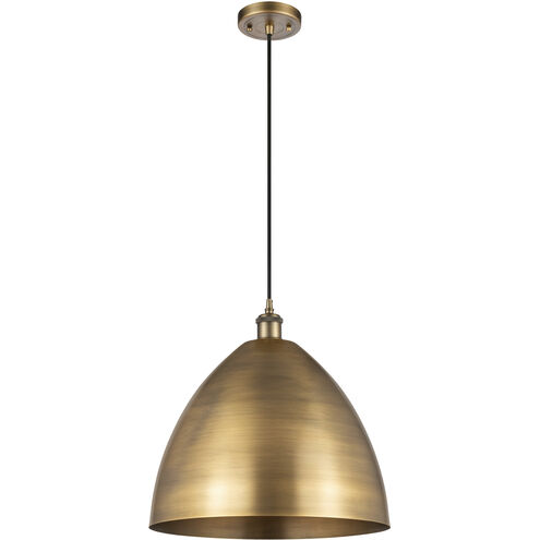 Ballston Dome 1 Light 16 inch Brushed Brass Mini Pendant Ceiling Light