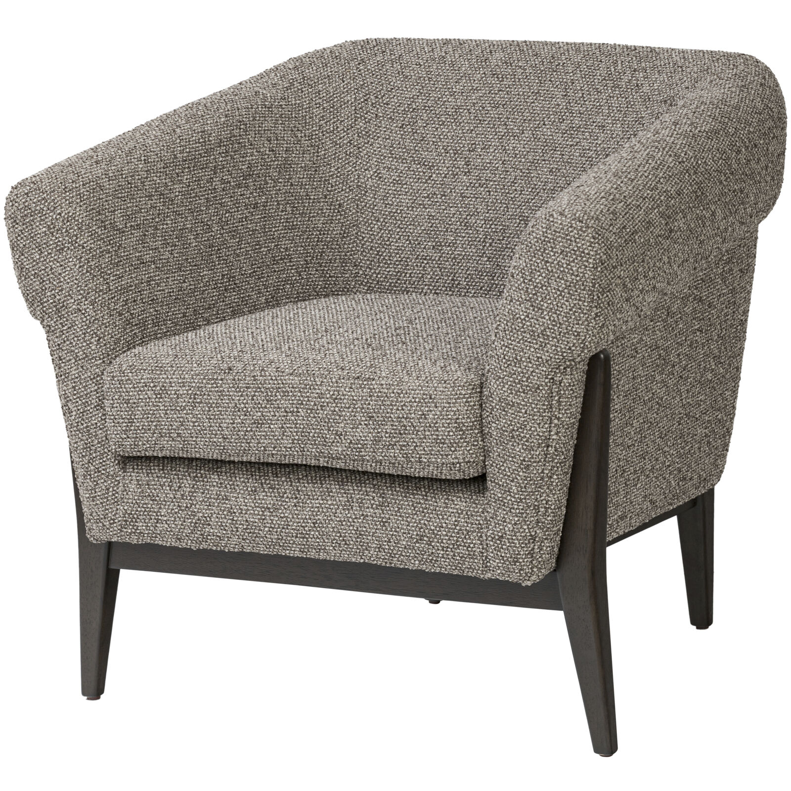 Melrose Dark Brown Oak with Earth Accent Chair