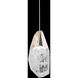 Beyond Martini LED 5.88 inch Polished Nickel Mini Pendant Ceiling Light in Optic Haze, Beyond