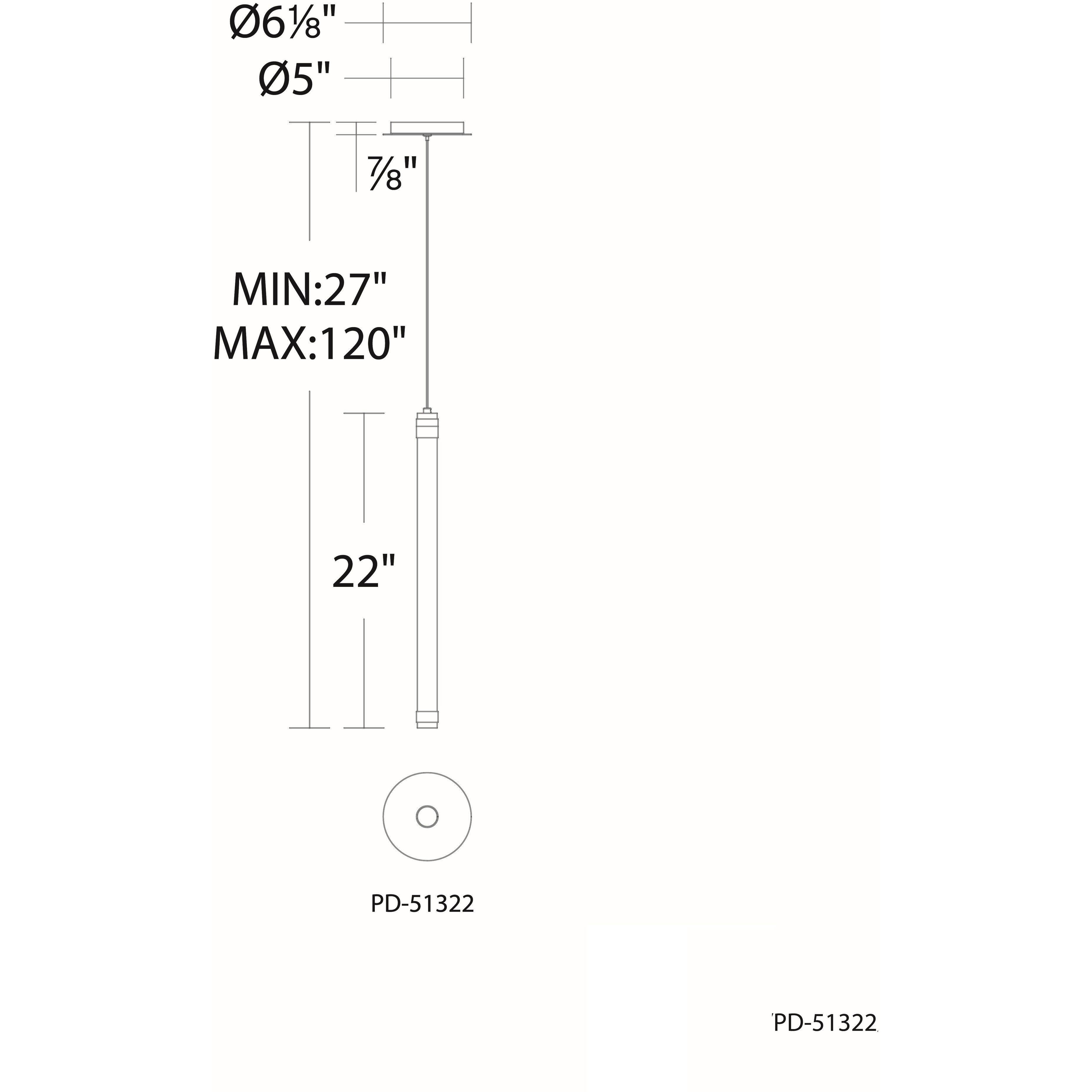 Jedi LED 1.5 inch Aged Brass Pendant Ceiling Light, dweLED