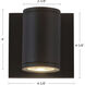 Nordic LED 4.63 inch Black Exterior Wall Light