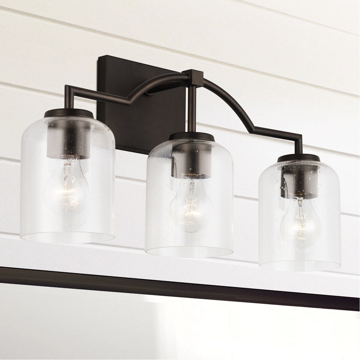 Carter 3 Light 22 inch Bronze Vanity Light Wall Light