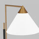 Kelly by Kelly Wearstler Franklin 42.75 inch 9 watt Burnished Brass and Deep Bronze Task Floor Lamp Portable Light in Burnished Brass / Deep Bronze