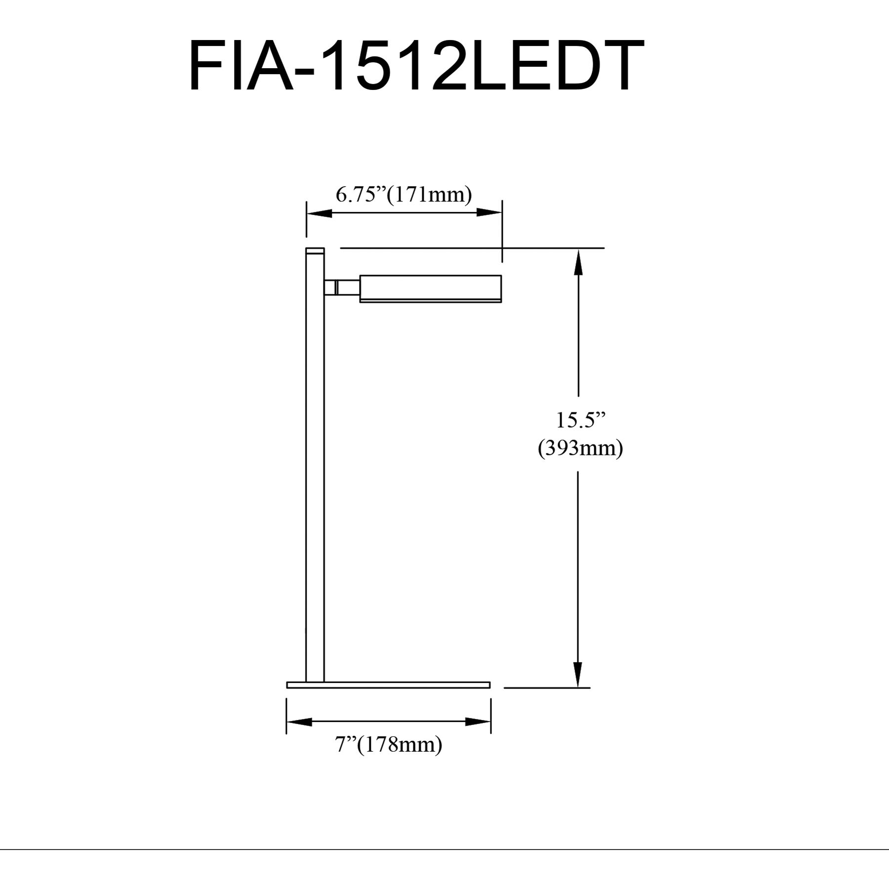 Fia 15 inch 12.00 watt Satin Chrome Table Lamp Portable Light