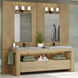 Replay 3 Light 22 inch Black Bath Vanity Wall Light