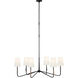 Thomas O'Brien Kairos LED 39.75 inch Aged Iron and Roman Bronze Chandelier Ceiling Light