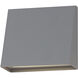 Pathfinder LED 8 inch Silver Outdoor Wall Mount