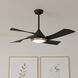 Vespucci 52 inch Matte Black Outdoor Ceiling Fan