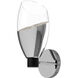 Capri 1 Light 5.25 inch Chrome Bath Vanity Wall Light