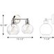 Hansford 2 Light 16 inch Polished Nickel Bath Vanity Wall Light