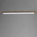 Joist LED 45.25 inch Driftwood and Charcoal Linear Pendant Ceiling Light