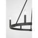 Dutton 6 Light 27.75 inch Coal Black Chandelier Ceiling Light