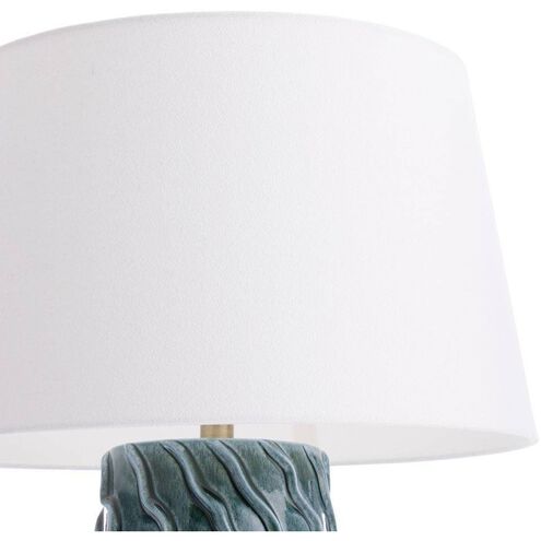 Huron 29 inch 150.00 watt Amalfi and Antique Brass Lamp Portable Light