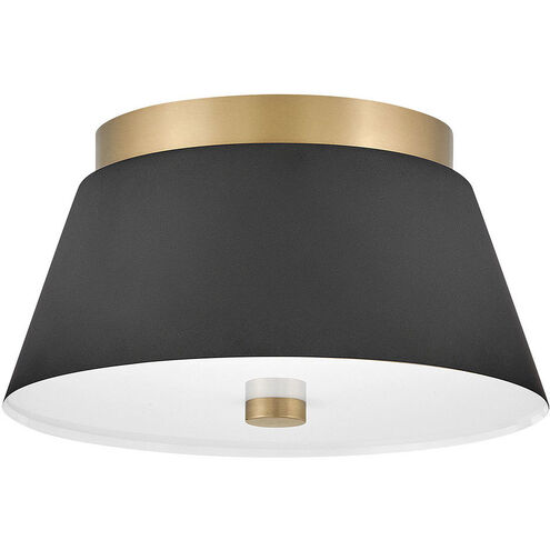 Tess 2 Light 10.5 inch Black Flush Mount Ceiling Light