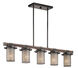 Ahrendale 5 Light 6 inch Anvil Iron Chandelier Linear (Single) Ceiling Light