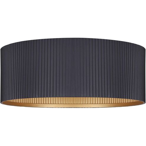 Rexton 2 Light 13.88 inch Black Flush Mount Ceiling Light