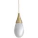 Giselle 1 Light 5 inch Antique Brass Pendant Ceiling Light
