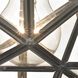 Moravian Star 1 Light 11 inch Oil Rubbed Bronze with Clear Flush Mount Ceiling Light