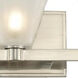 Weston LED 5 inch Glazed Nickel Bath Vanity Light Wall Light