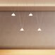 Suspenders LED 48 inch Satin White and Clear Chandelier Ceiling Light