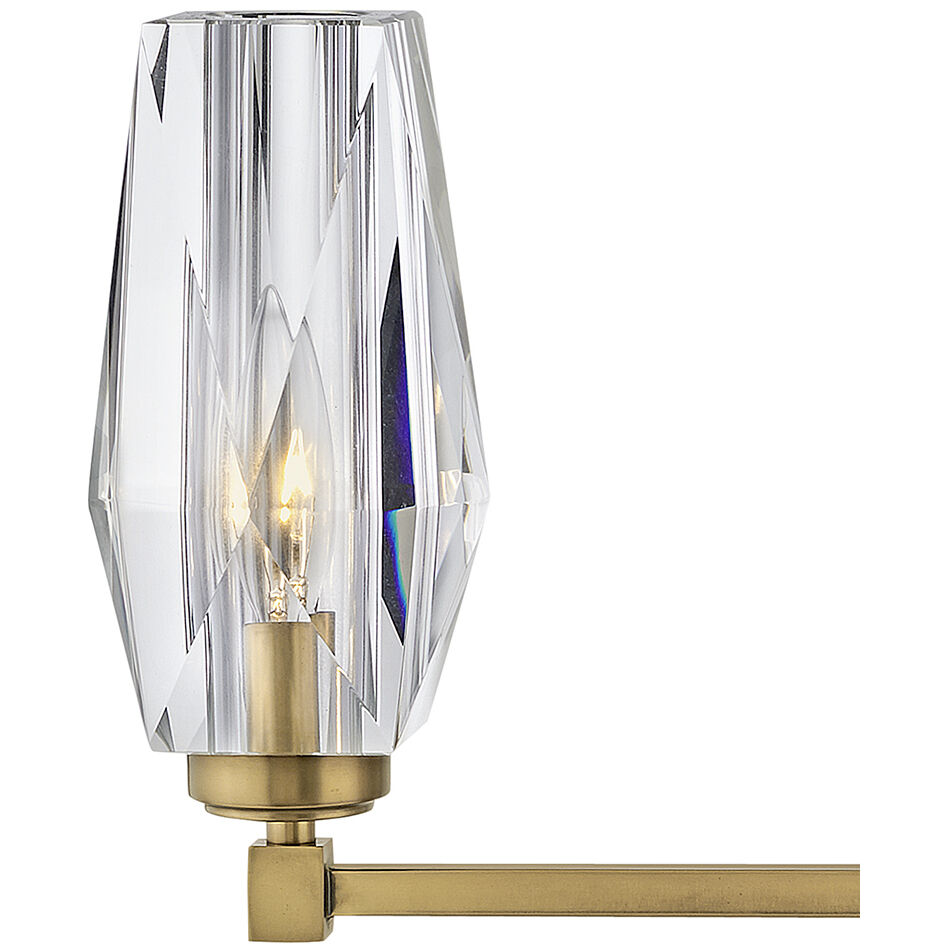 Ana 3 Light 23.5 inch Heritage Brass Vanity Light Wall Light