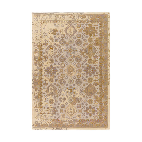 Castello 156 X 108 inch Gray and Blue Area Rug, Wool