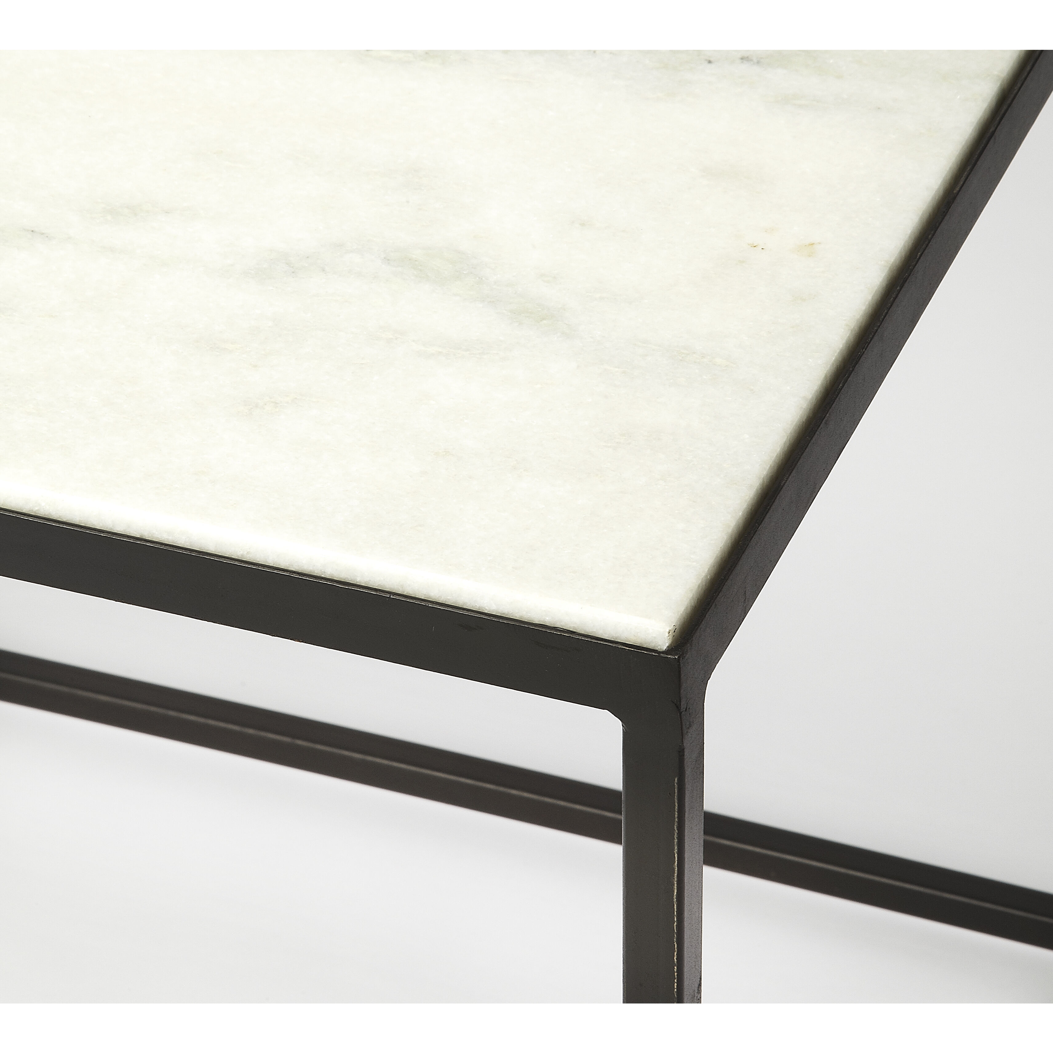 Butler Loft Phinney Marble & Metal 32 X 20 inch Cocoa Cocktail Table