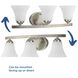 Adorn 3 Light 21.5 inch Brushed Nickel Bath Vanity Wall Light