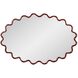 Cloud 36 X 24 inch Burgundy Mirror
