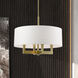 Cresthaven 4 Light 24 inch Antique Brass Pendant Chandelier Ceiling Light