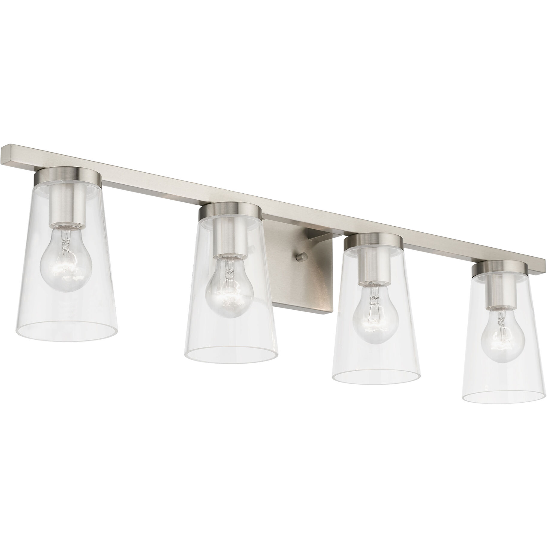 Cityview 4 Light 32 inch Brushed Nickel Vanity Sconce Wall Light, Large