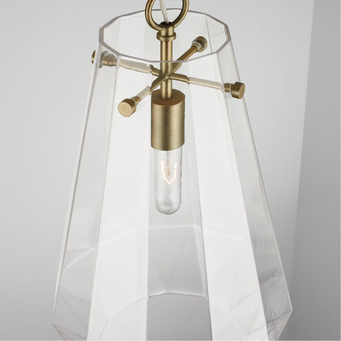 Lee 1 Light 11 inch Aged Brass Pendant Ceiling Light