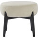 Micha 16.5 inch White and Black Stool